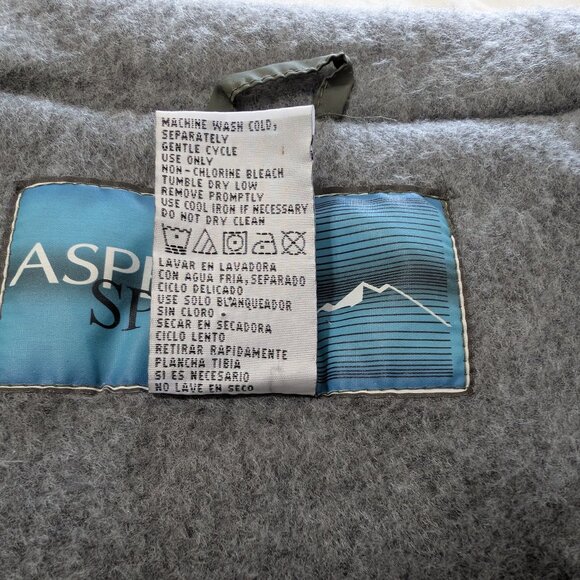 ASPEN SPORT Vest Women's L Green Full Zip Pockets Lining Outdoors Active Work - Picture 9 of 12